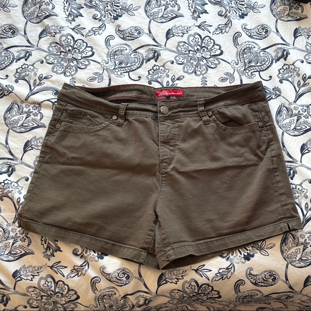 Royalty For Me Olive Green Women Shorts